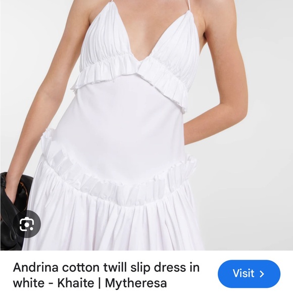 ISO - KHAITE Andrina Dress in White. Size Medium or Large. - Picture 2 of 3